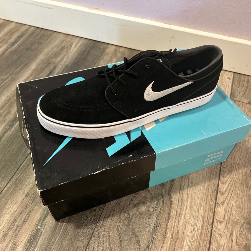 Nike SB Zoom Stefan Janoski OG+ Mens Sz 13 Black White Skate Shoes New in Box